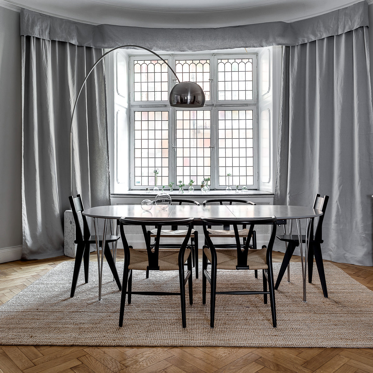 Arco Aluminum Stainless Floor Lighting