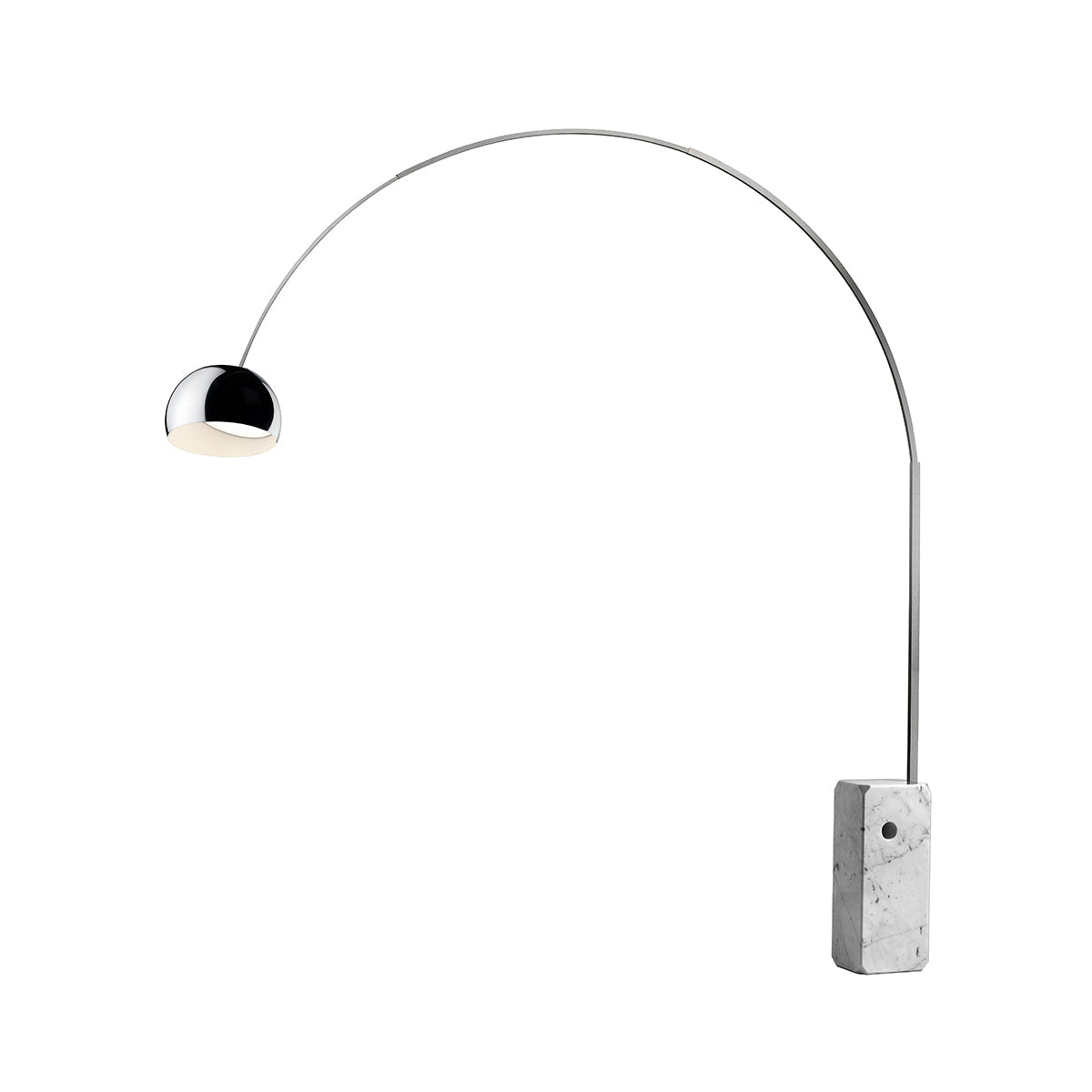 Arco Aluminum Stainless Floor Lighting