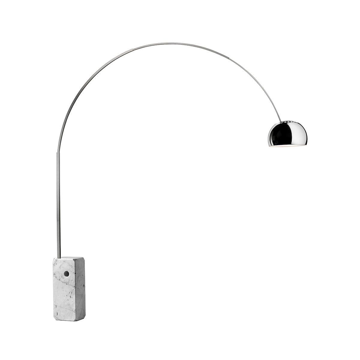 Arco Aluminum Stainless Floor Lighting
