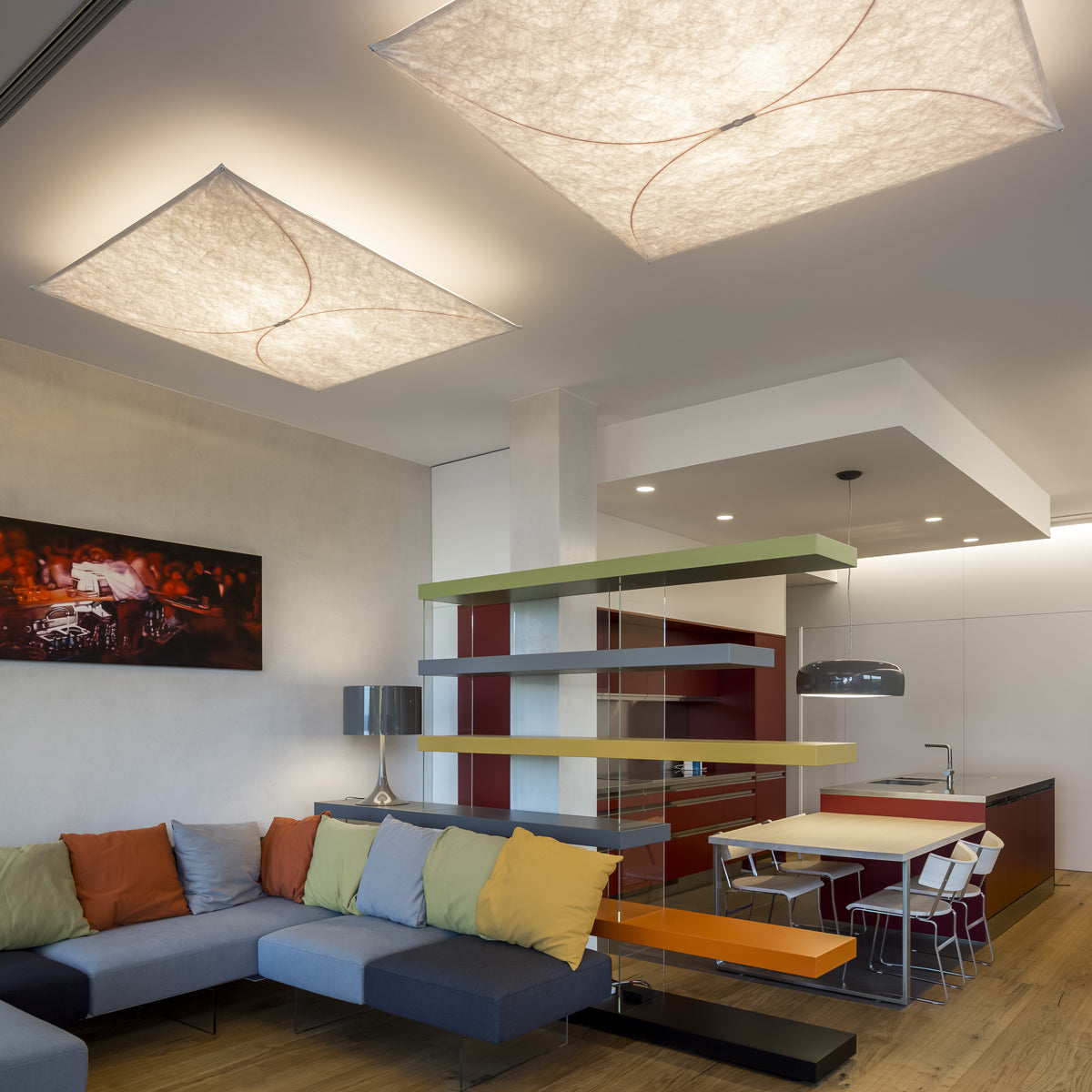 Ariette Fabric and plastic Fabric Wall & Ceiling Lighting