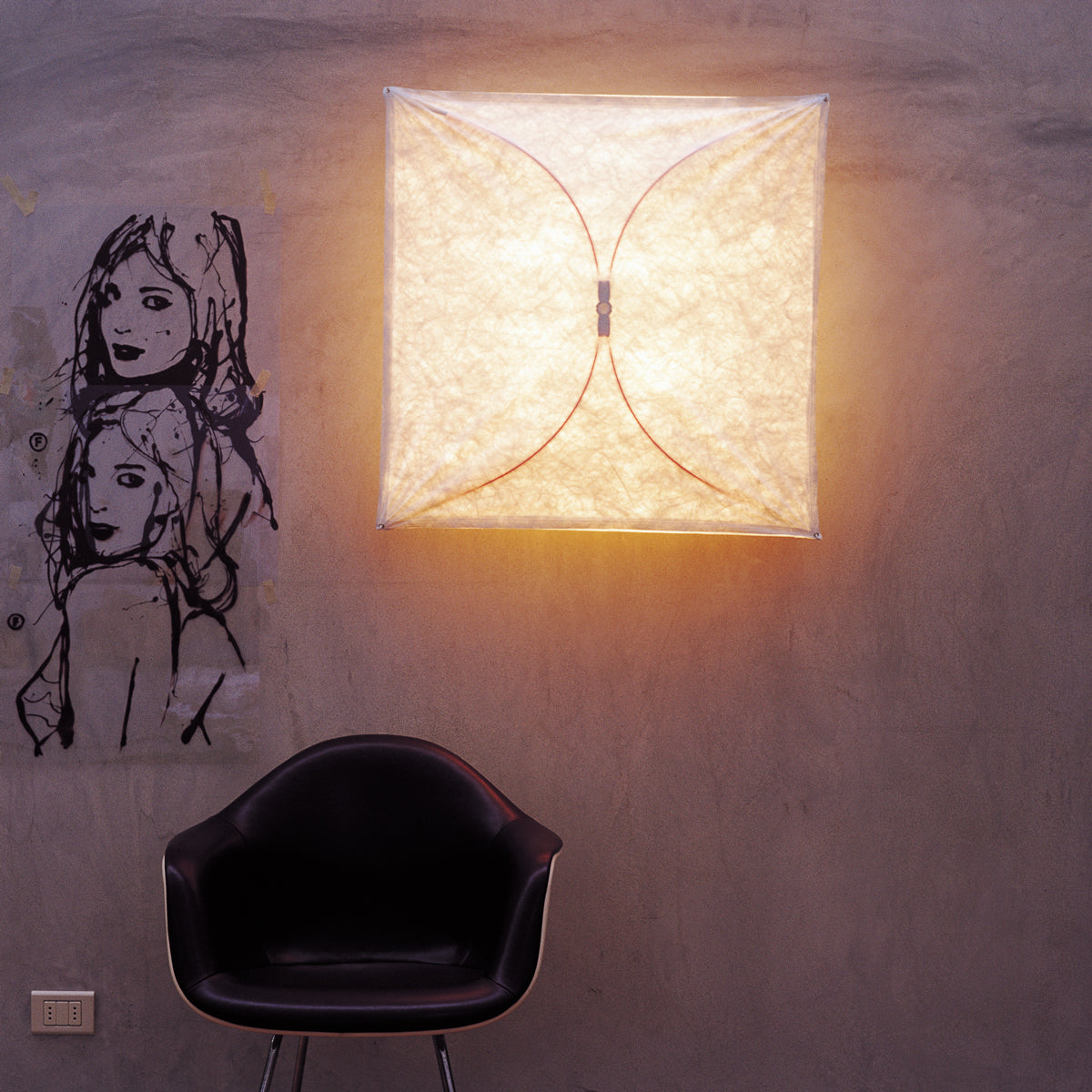 Ariette Fabric and plastic Fabric Wall & Ceiling Lighting
