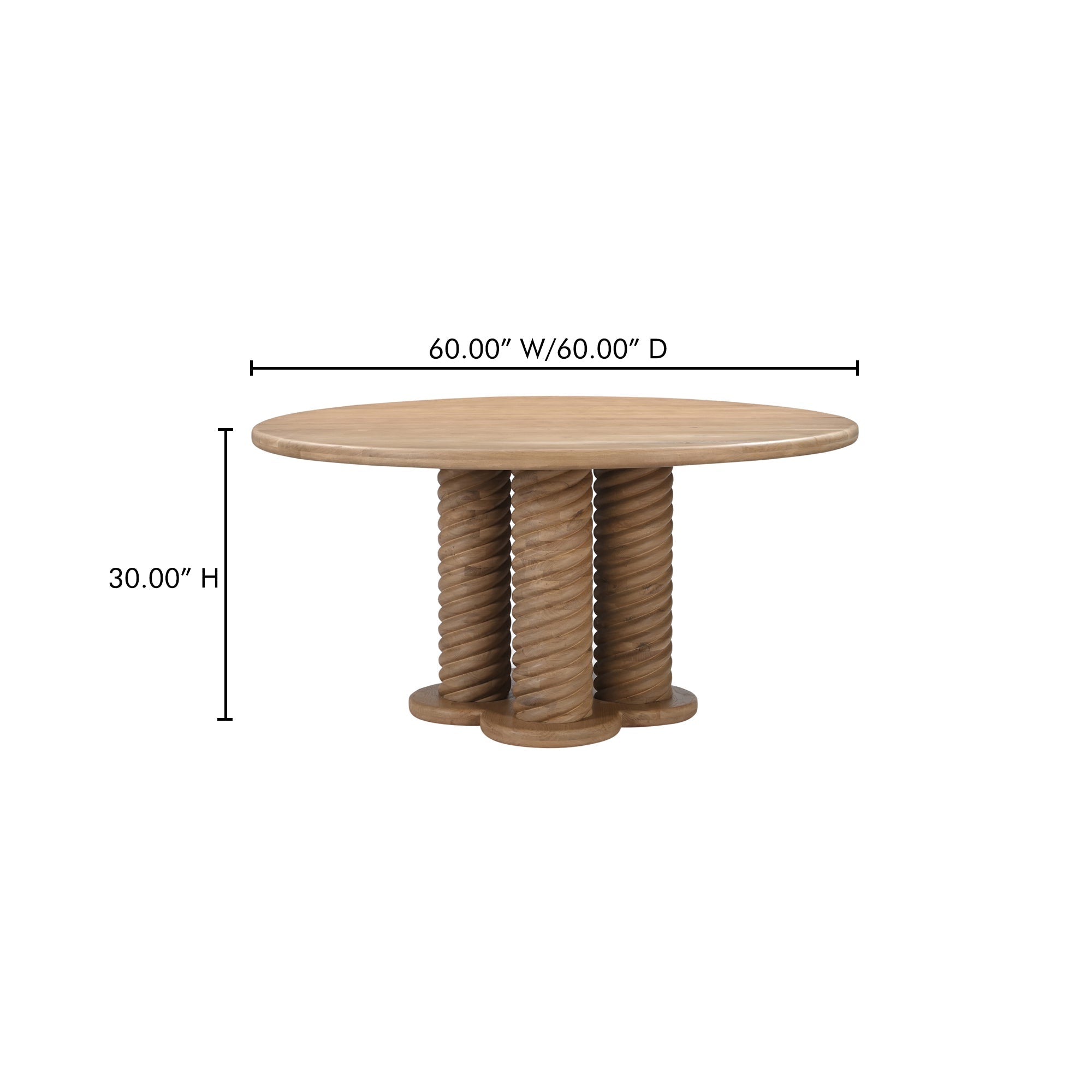 Treccia Round Dining Table Moes Home Collection Mhc Bb 1028 24 0 2