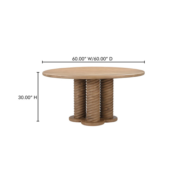 Treccia Round Dining Table Moes Home Collection Mhc Bb 1028 24 0 2