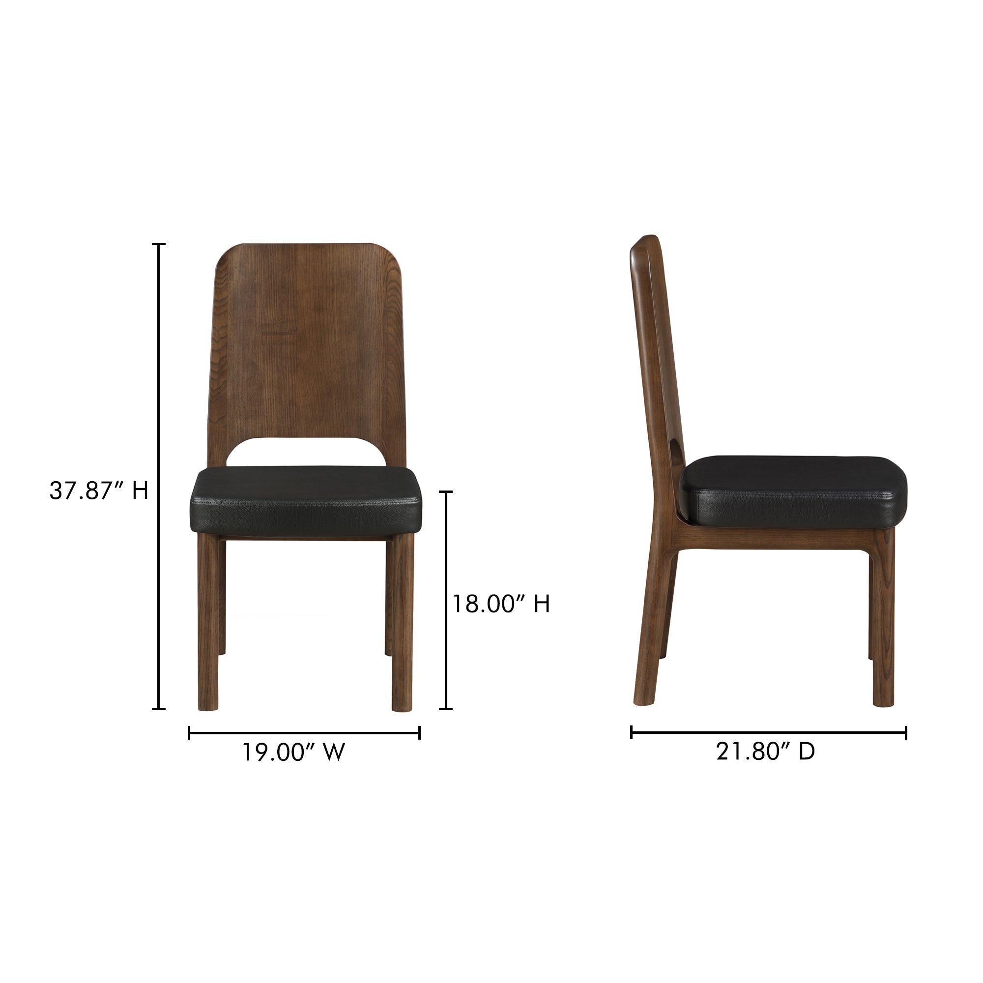 Kerr Dining Chair Set Of 2 Moes Home Collection Mhc Bc 1143 02 23