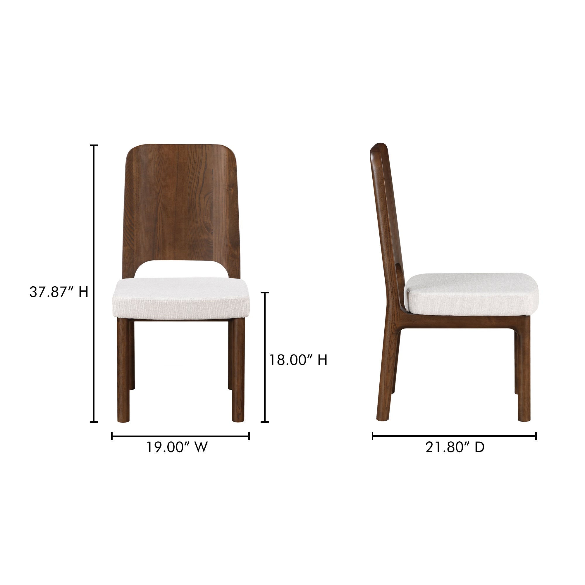 Kerr Dining Chair Set Of 2 Moes Home Collection Mhc Bc 1143 02 24