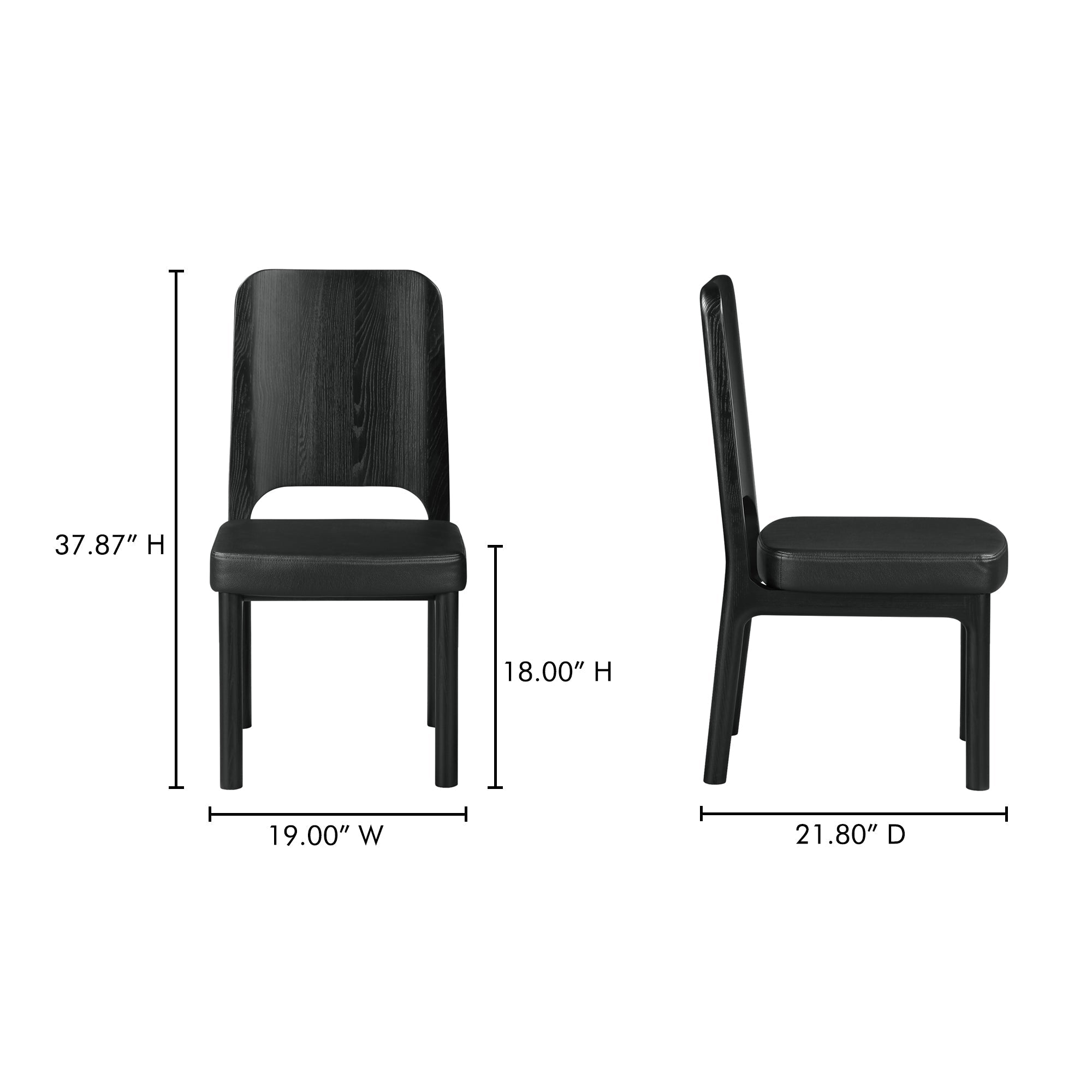 Kerr Dining Chair Set Of 2 Moes Home Collection Mhc Bc 1143 02 22
