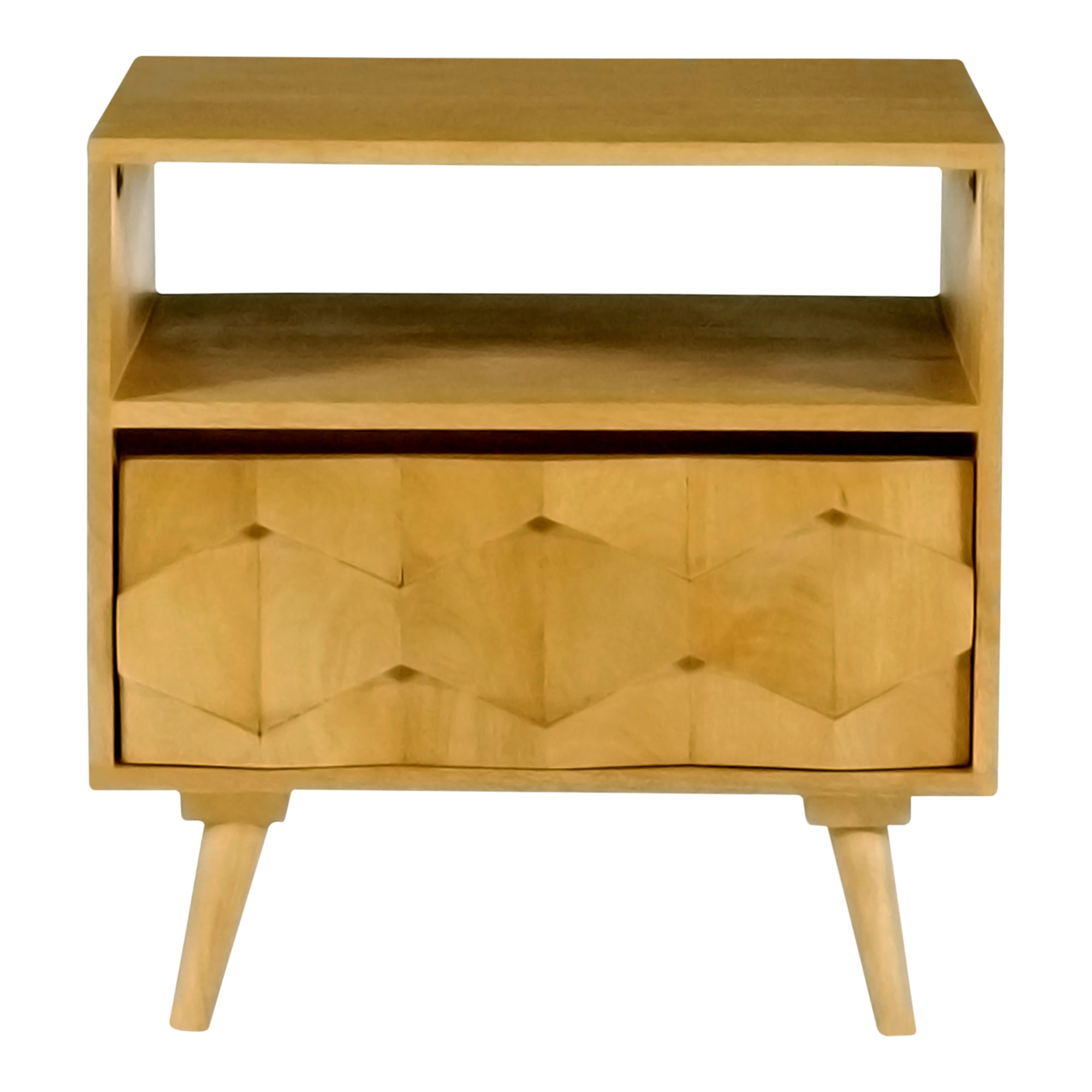 o2 golden mango wood nightstand 1
