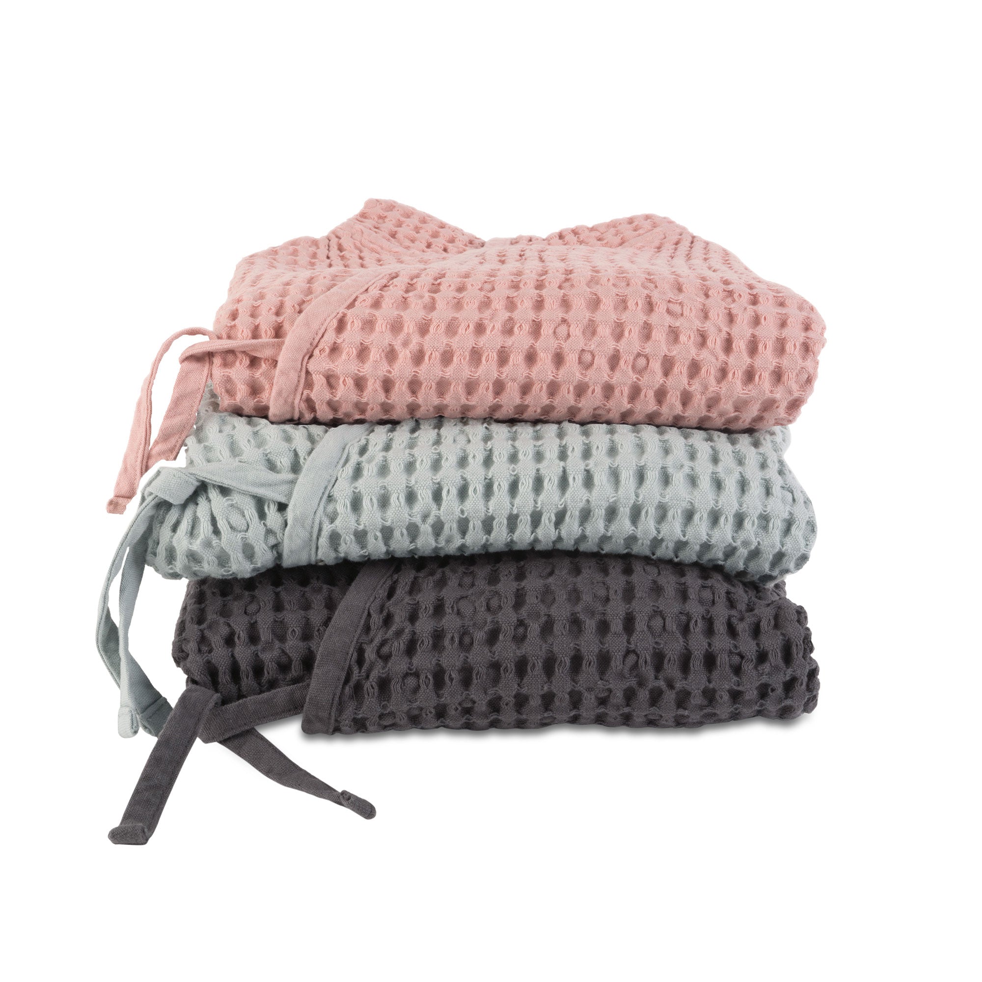 big waffle junior bathrobe in multiple colors design by the organic company 8