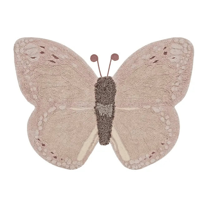 Washable Animal Rug Baby Butterfly Lorena Canals C Ar Babut 1