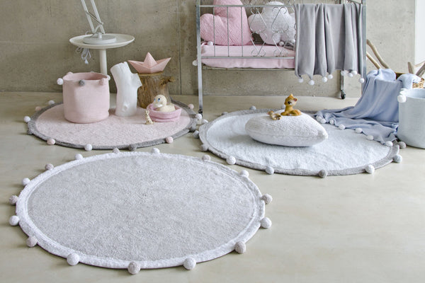 Bubbly Rug in Light Grey design by Lorena Canals
