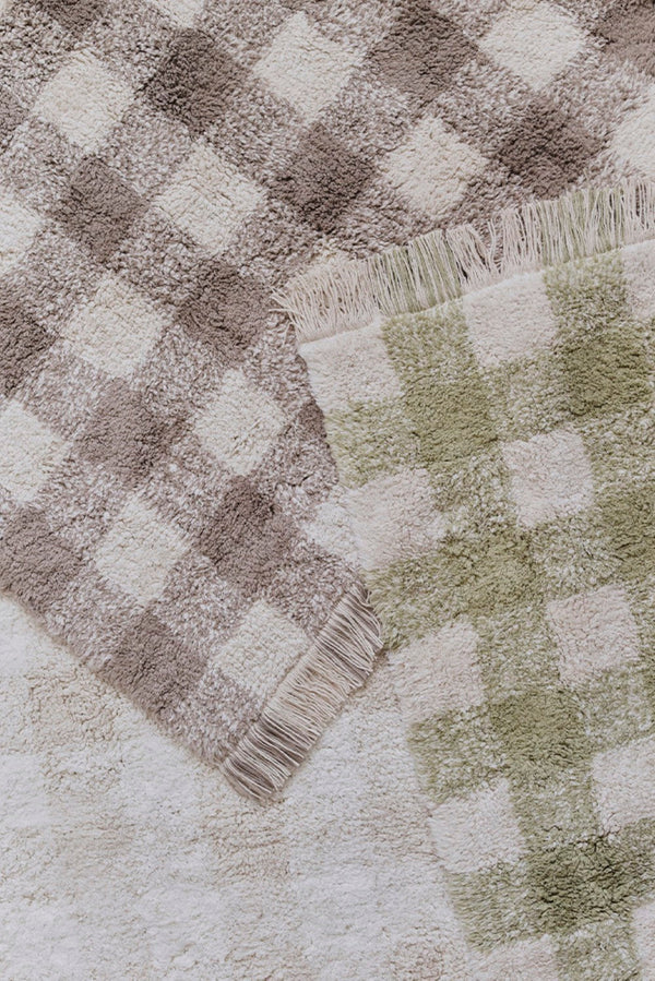 Vichy Washable Marronrug Lorena Canals C Vichy Mar Xs 4