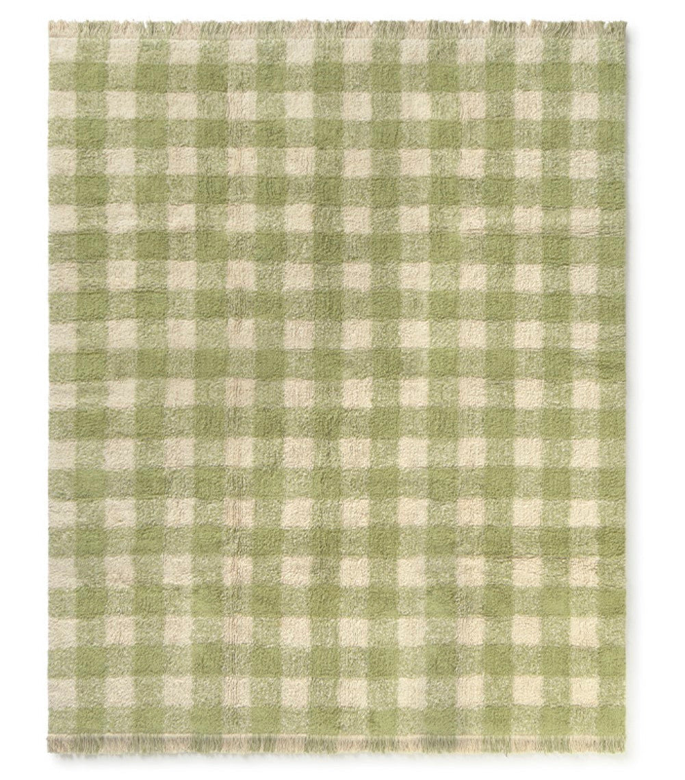 Vichy Washable Matcha Rug Lorena Canals C Vichy Mat Xs 1