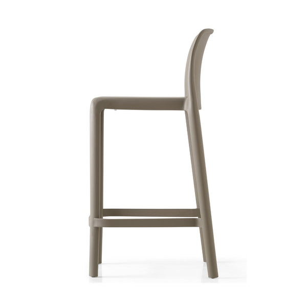 Bayo Taupe Polypropylene Counter Stool By Connubia Cb19840009000000000000A Open Box 2