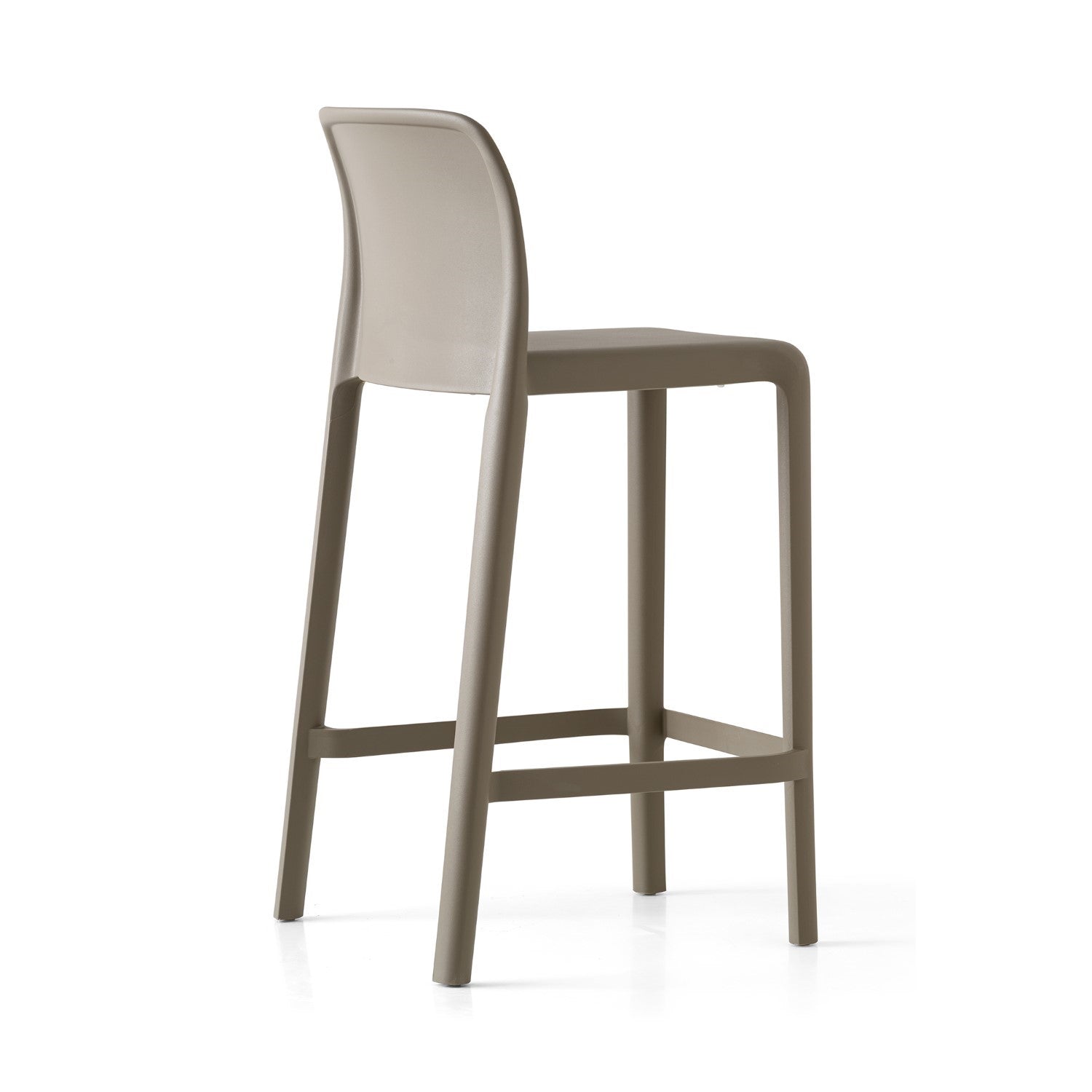 Bayo Taupe Polypropylene Counter Stool By Connubia Cb19840009000000000000A Open Box 3