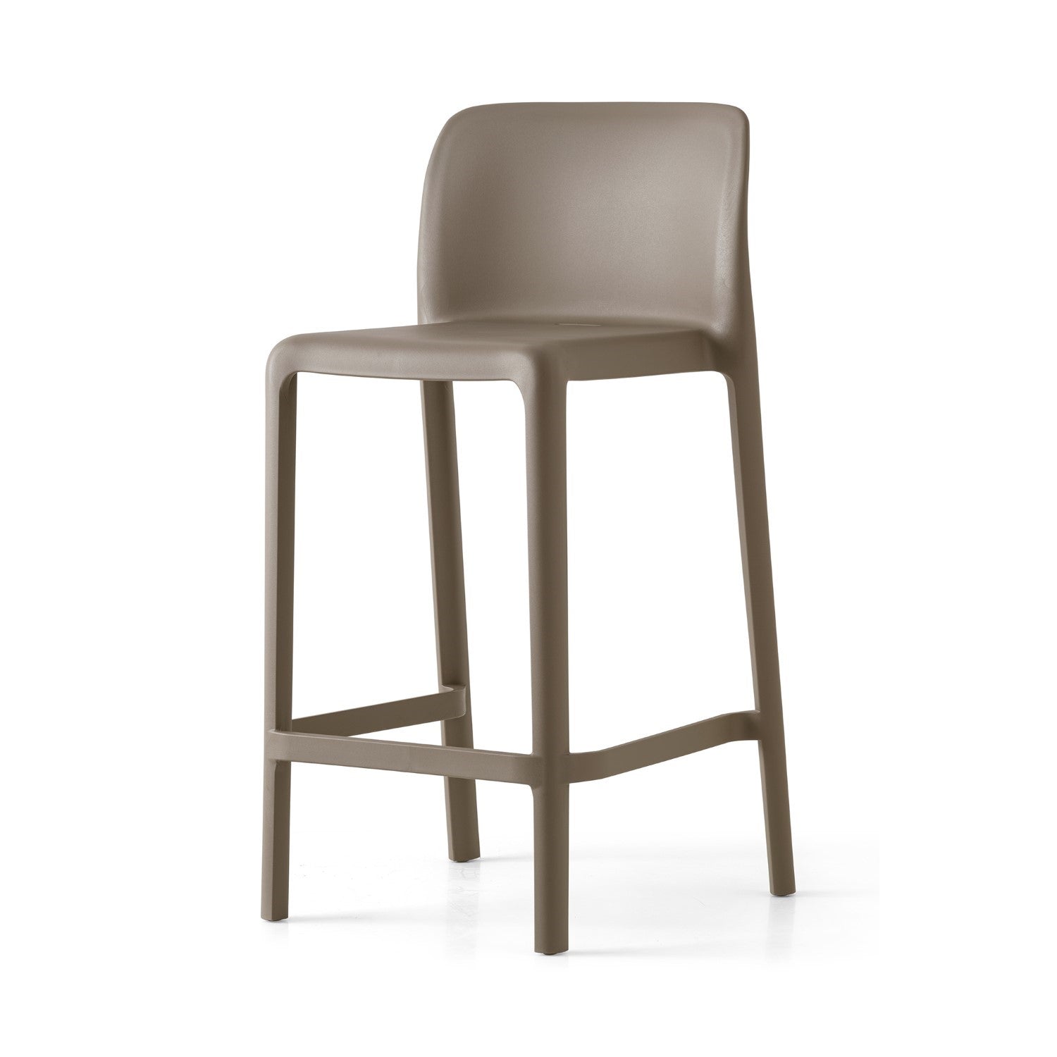 Bayo Taupe Polypropylene Counter Stool By Connubia Cb19840009000000000000A Open Box 1