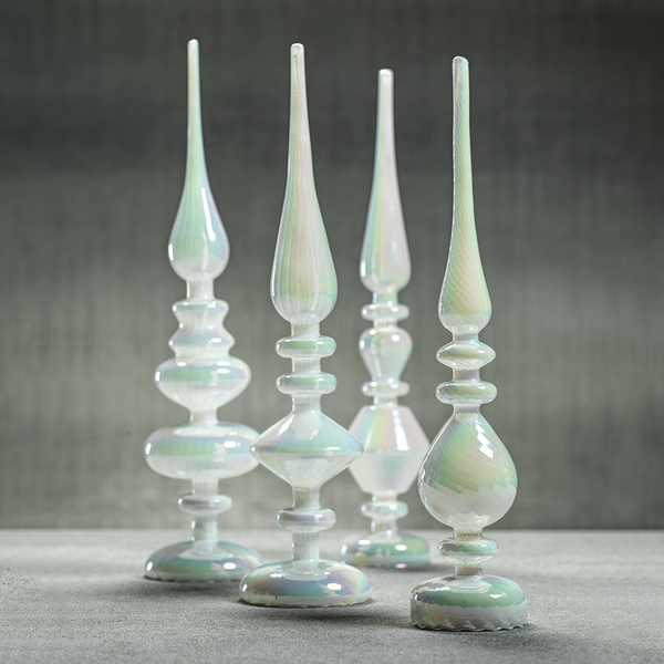 led white glass finial in various styles 9