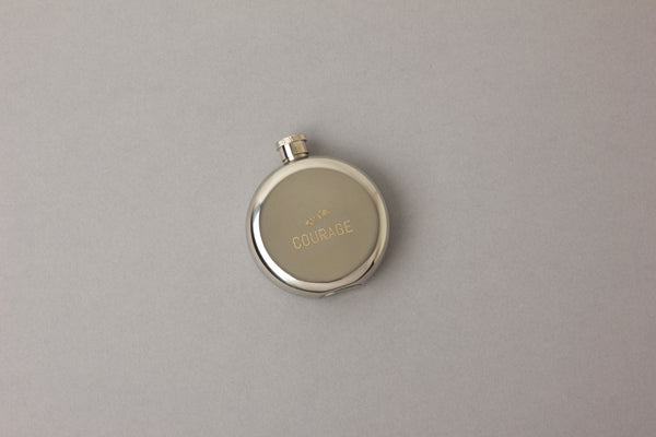 stainless steal hip flask courage 2