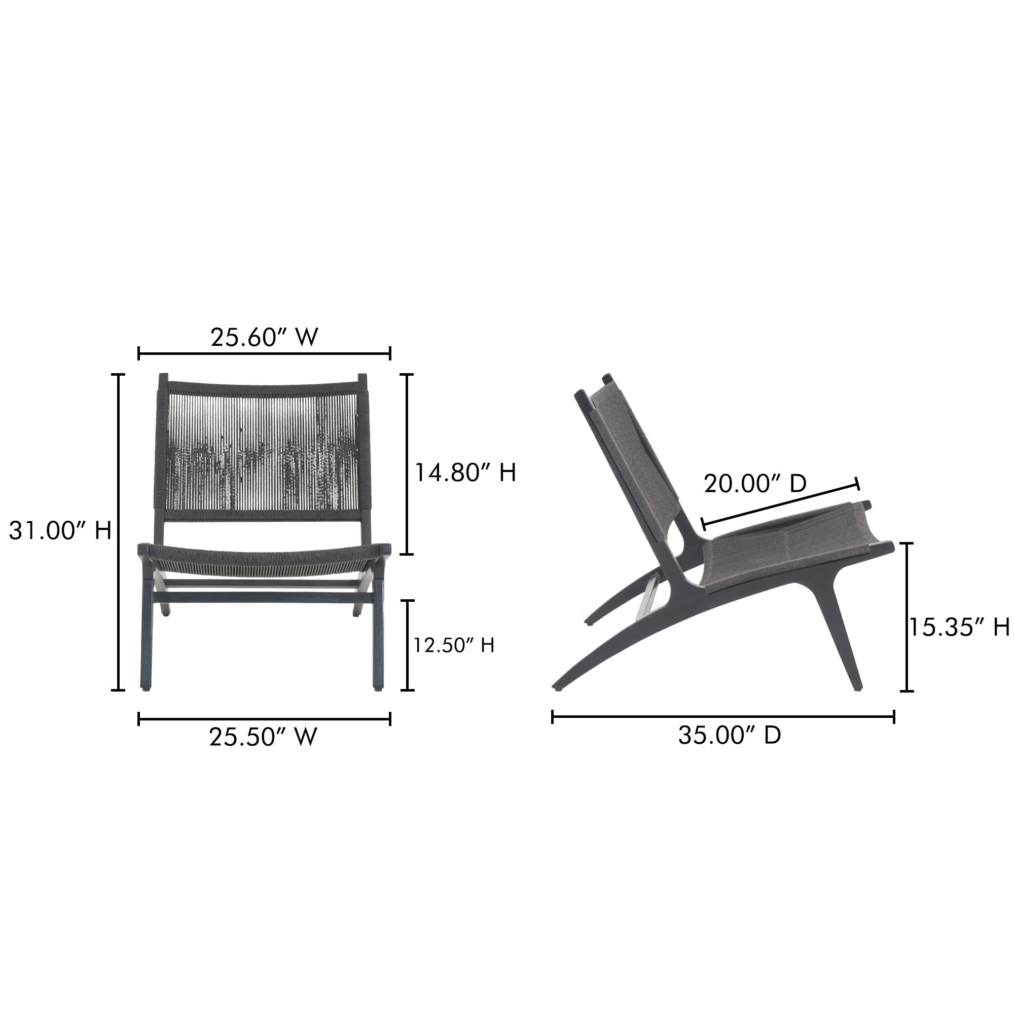 Palma Outdoor Lounge Chair Moes Home Collection Mhc Cv 1022 02 13