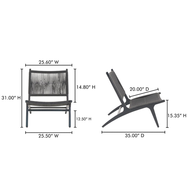 Palma Outdoor Lounge Chair Moes Home Collection Mhc Cv 1022 02 13