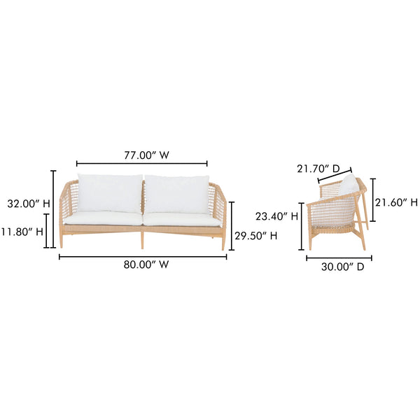 Kuna Outdoor Sofa Moes Home Collection Mhc Cv 1027 02 12