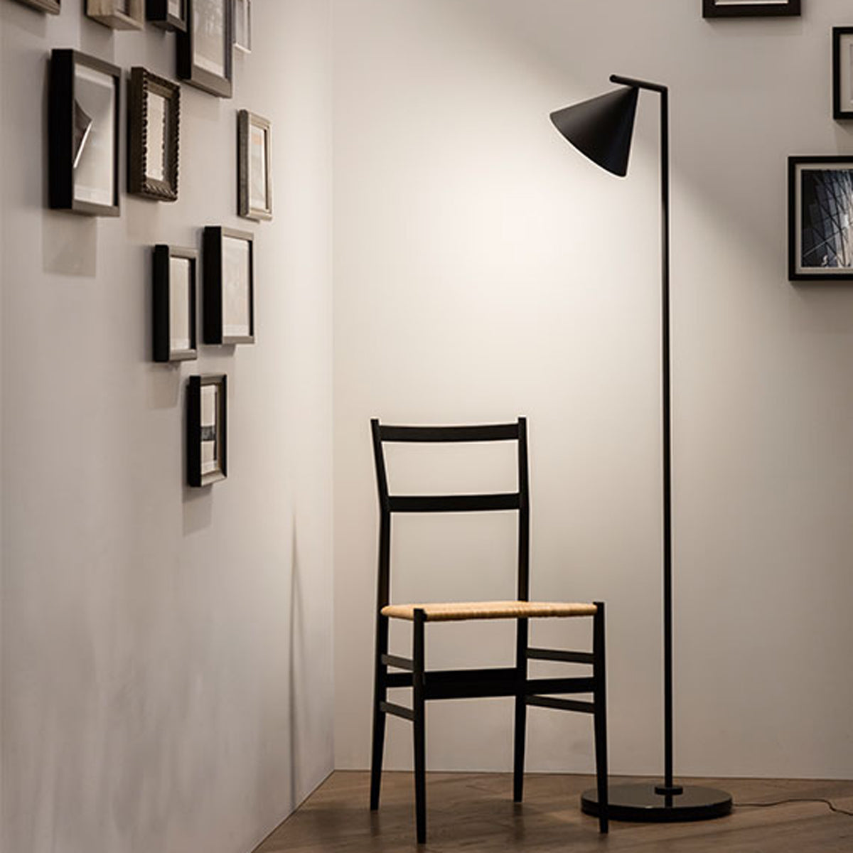 Captain Flint Steel Floor Lighting in Various Colors & Sizes
