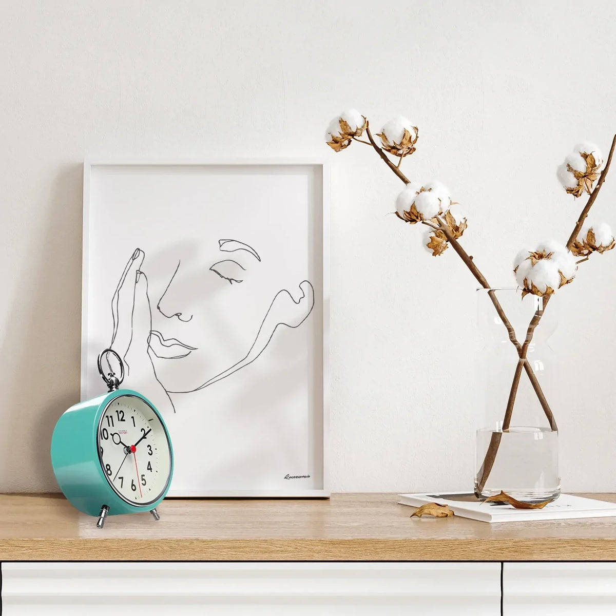 factory turquoise xl wall clock by cloudnola sku0190 4
