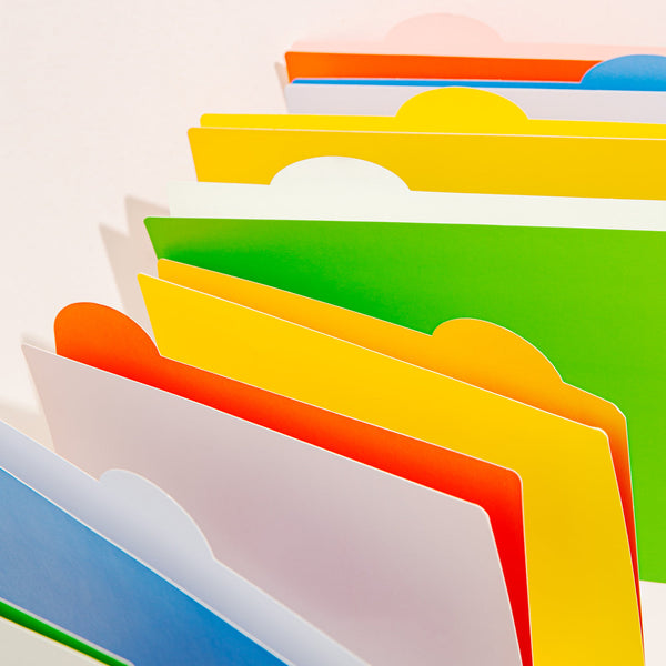 Colorblock File Folder Set 5