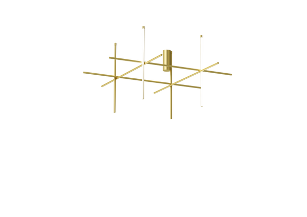 Coordinates Extruded aluminium Champagne Wall & Ceiling Lighting