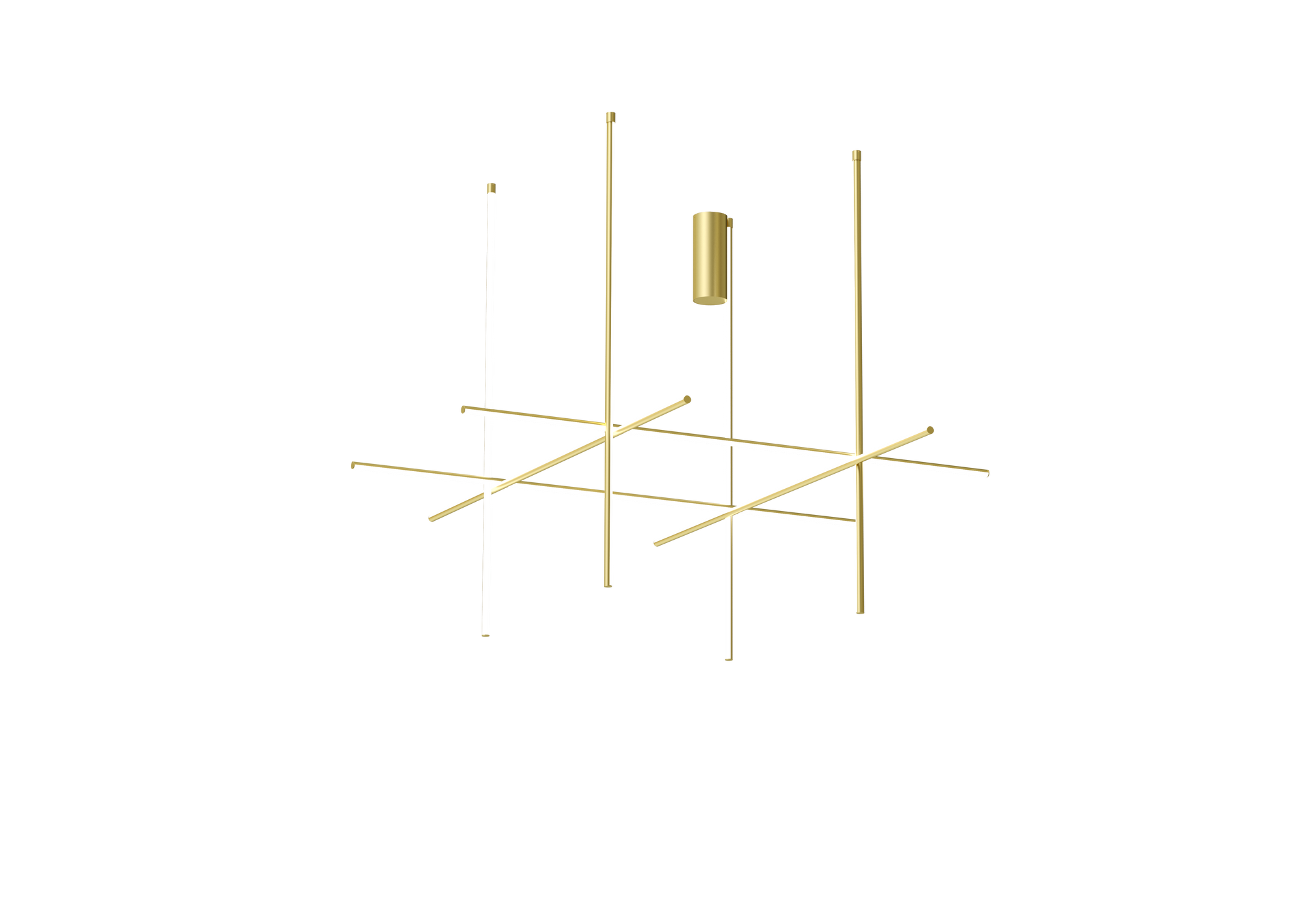 Coordinates Extruded aluminium Champagne Wall & Ceiling Lighting