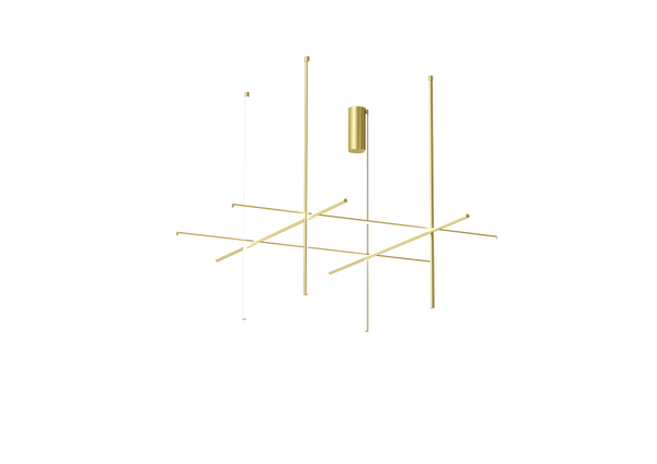 Coordinates Extruded aluminium Champagne Wall & Ceiling Lighting