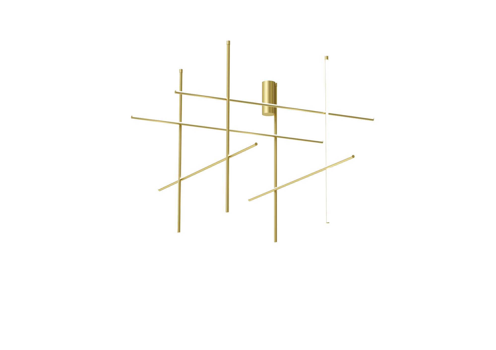 Coordinates Extruded aluminium Champagne Wall & Ceiling Lighting