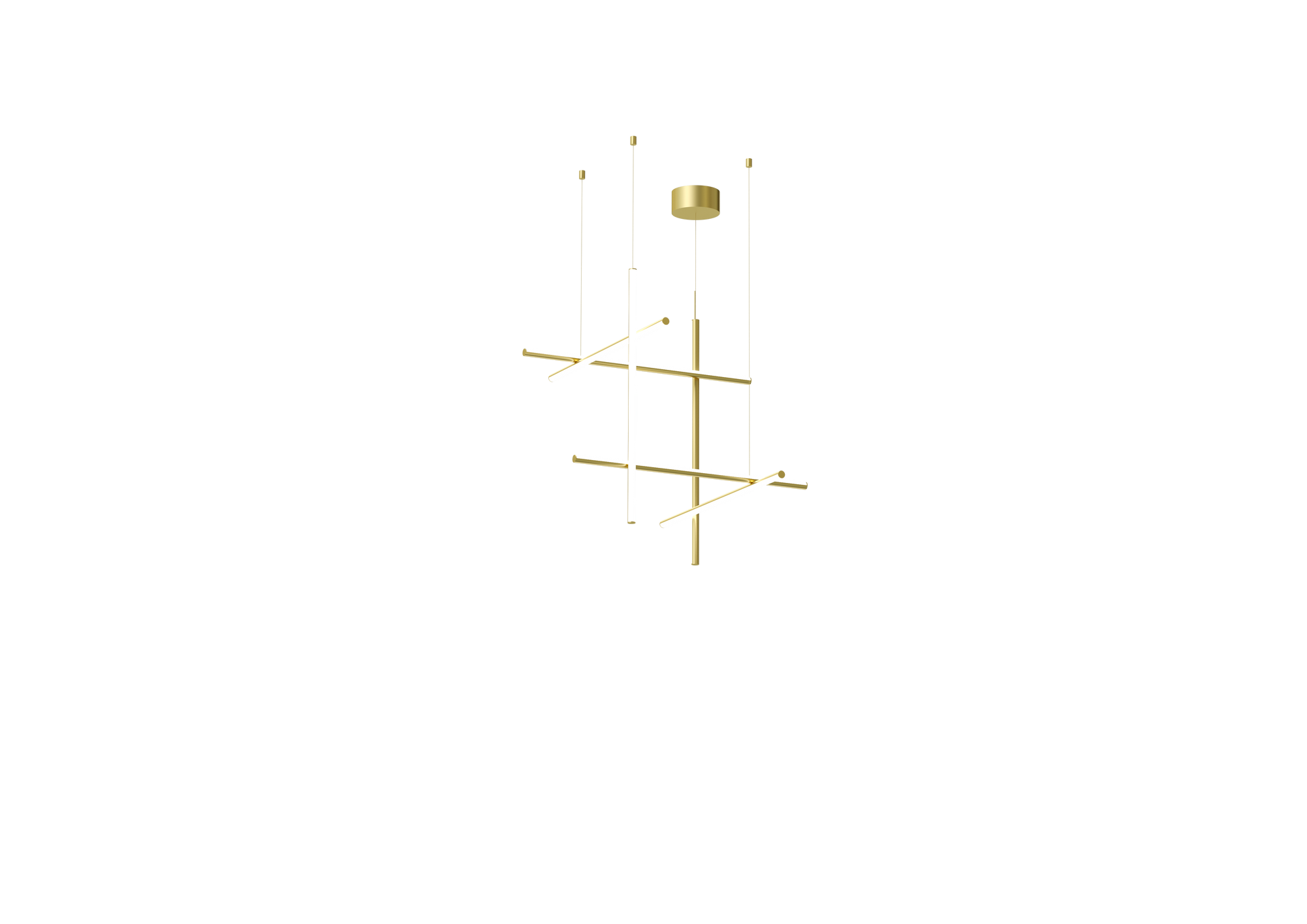 Coordinates Extruded aluminium Champagne Pendant Lighting