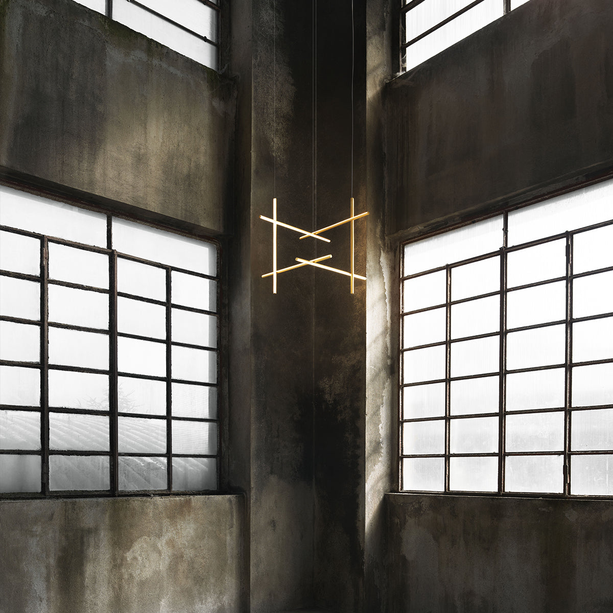 Coordinates Extruded aluminium Champagne Pendant Lighting