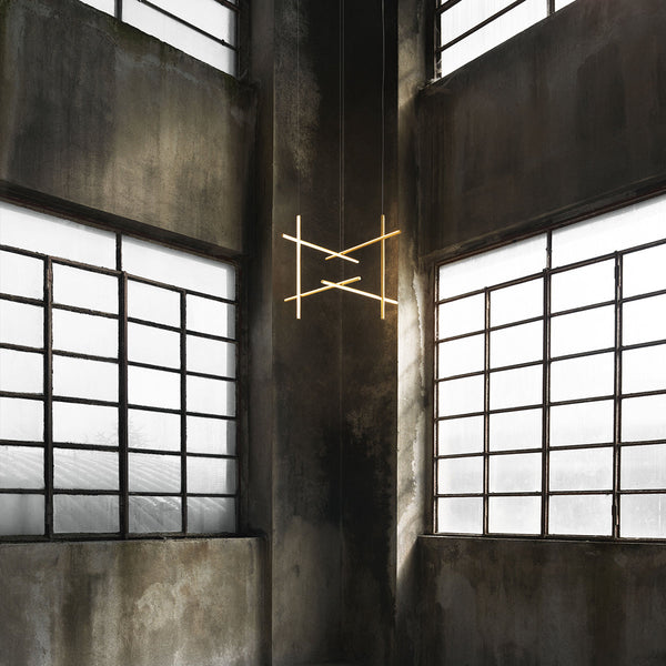 Coordinates Extruded aluminium Champagne Pendant Lighting