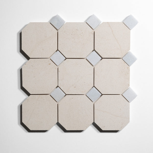 Crema Accent Glacier White Tile Sample
