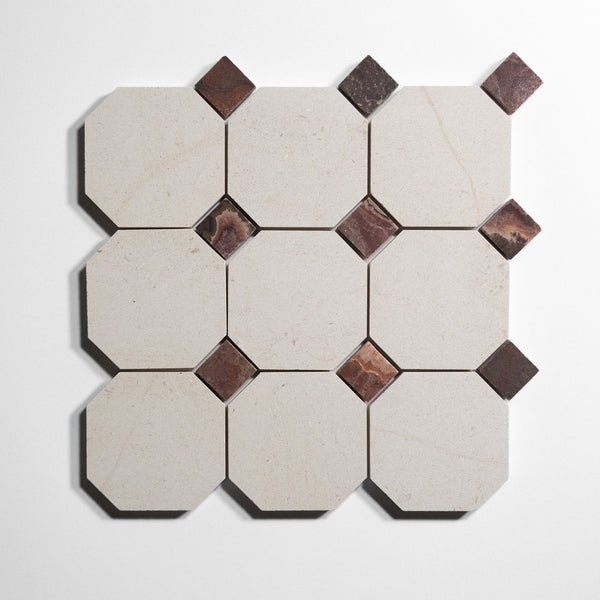 Crema Accent Red Onyx Tile Sample