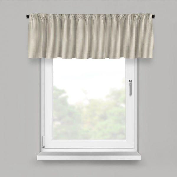 Cruz Ticking Stripes Taupe/Ivory Drapery 5