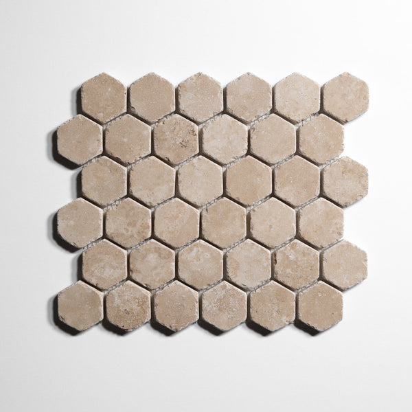2 Inch Hexagon Mosaic Tile Sample