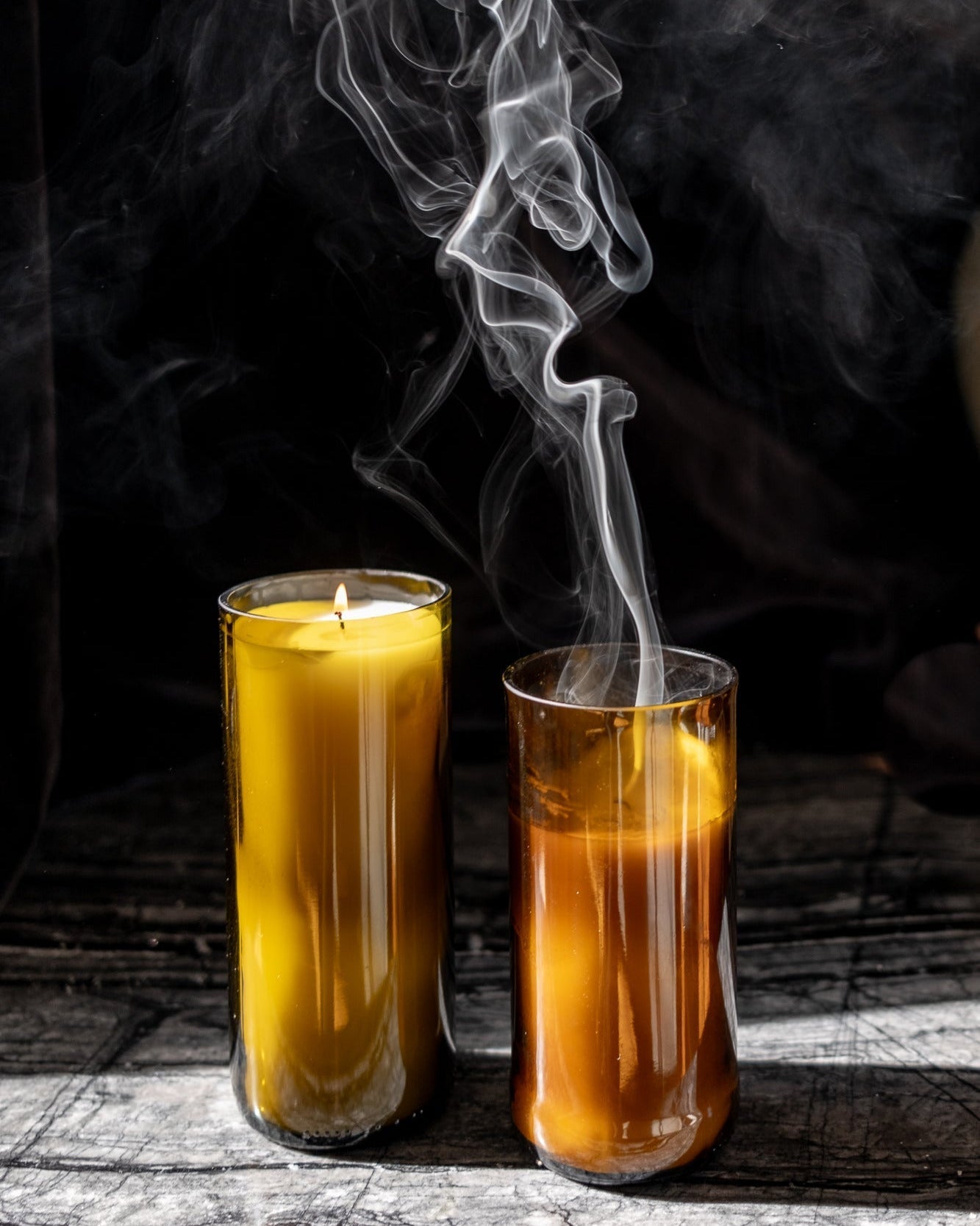 Do Son Reclaimed Amber Bottle Candle D S5Qlr43 2