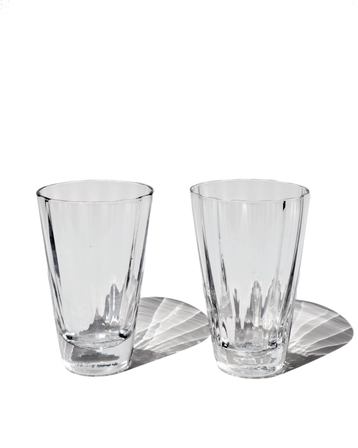 Yuka Groove Glass Set in Clear
