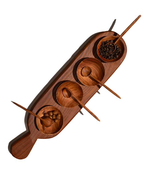 Walnut Bowl Set Of 4 Uvn 2000121 1