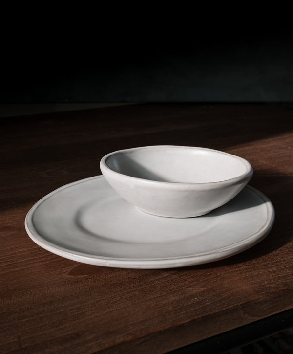 Oval White Lip Bowl Set Of 4 Uvn 1000151 9