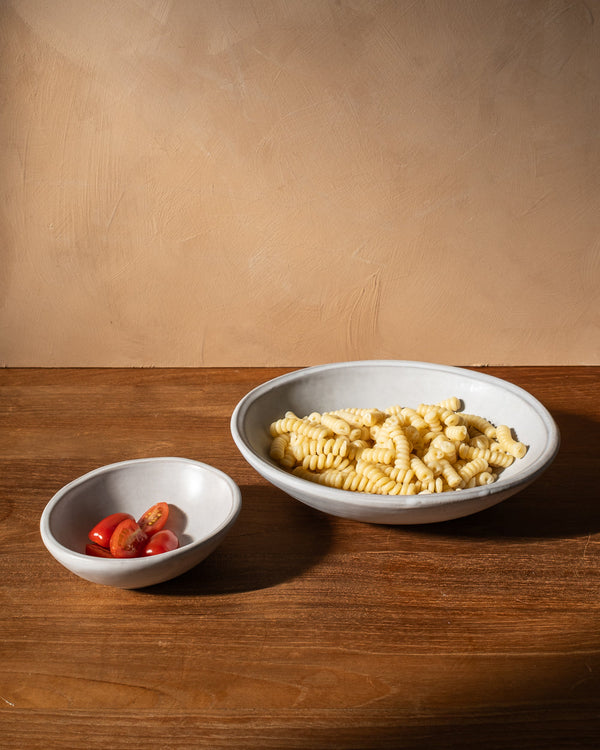 Oval White Pasta Bowl Set Of 4 Uvn 1000150 5