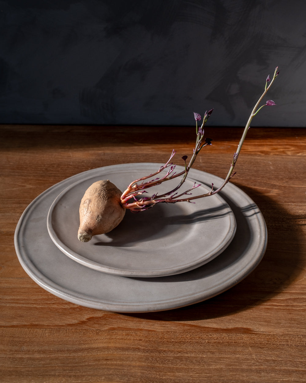 Oval Slate Grey Dinner Plate Set Of 4 Uvn 1000156 3