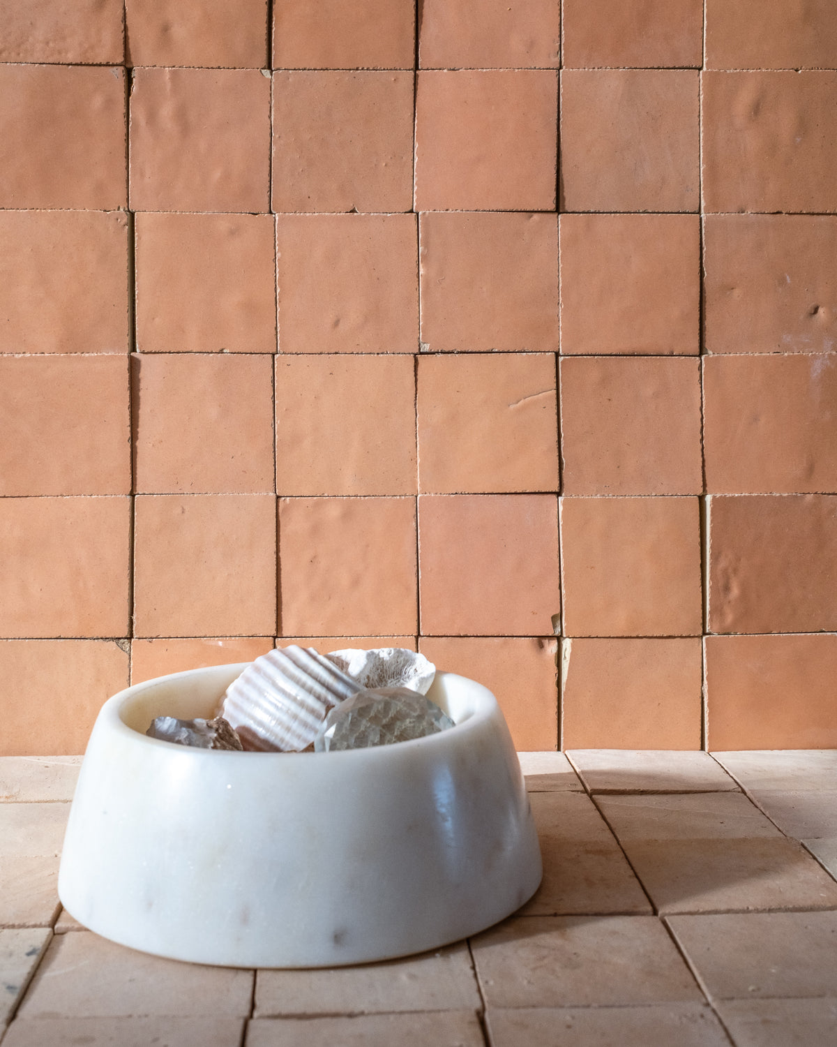 Coral Zellige Tile - Grid