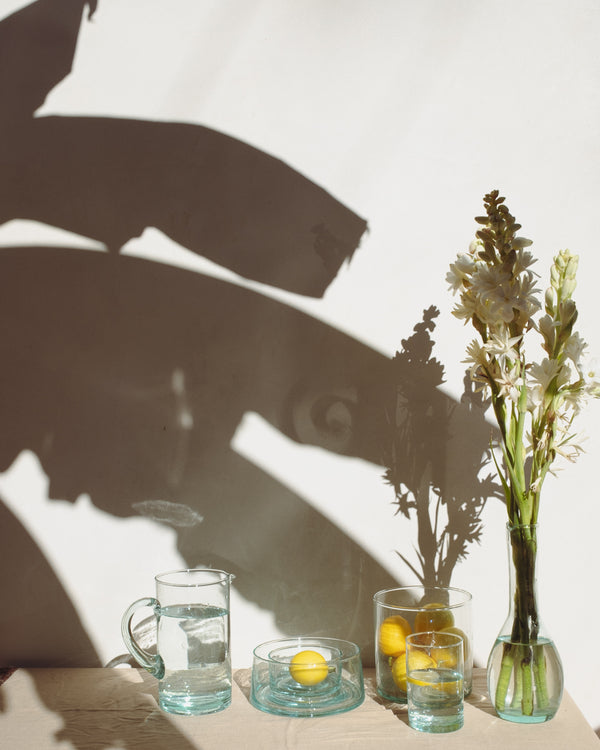 Divers Recycled Glass Tall Bottle Carafe