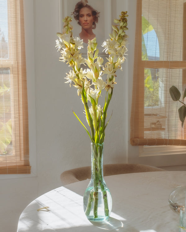 Divers Recycled Glass Tall Bottle Carafe