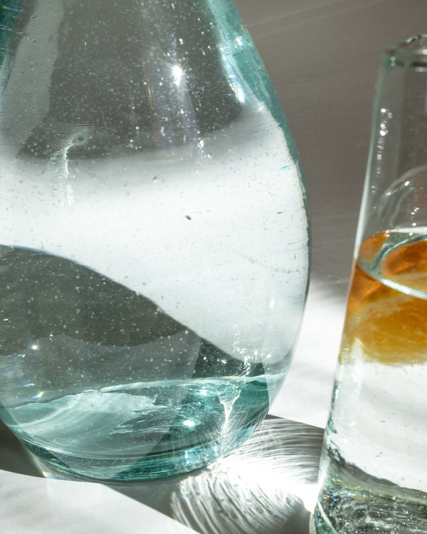 Divers Recycled Glass Tall Bottle Carafe