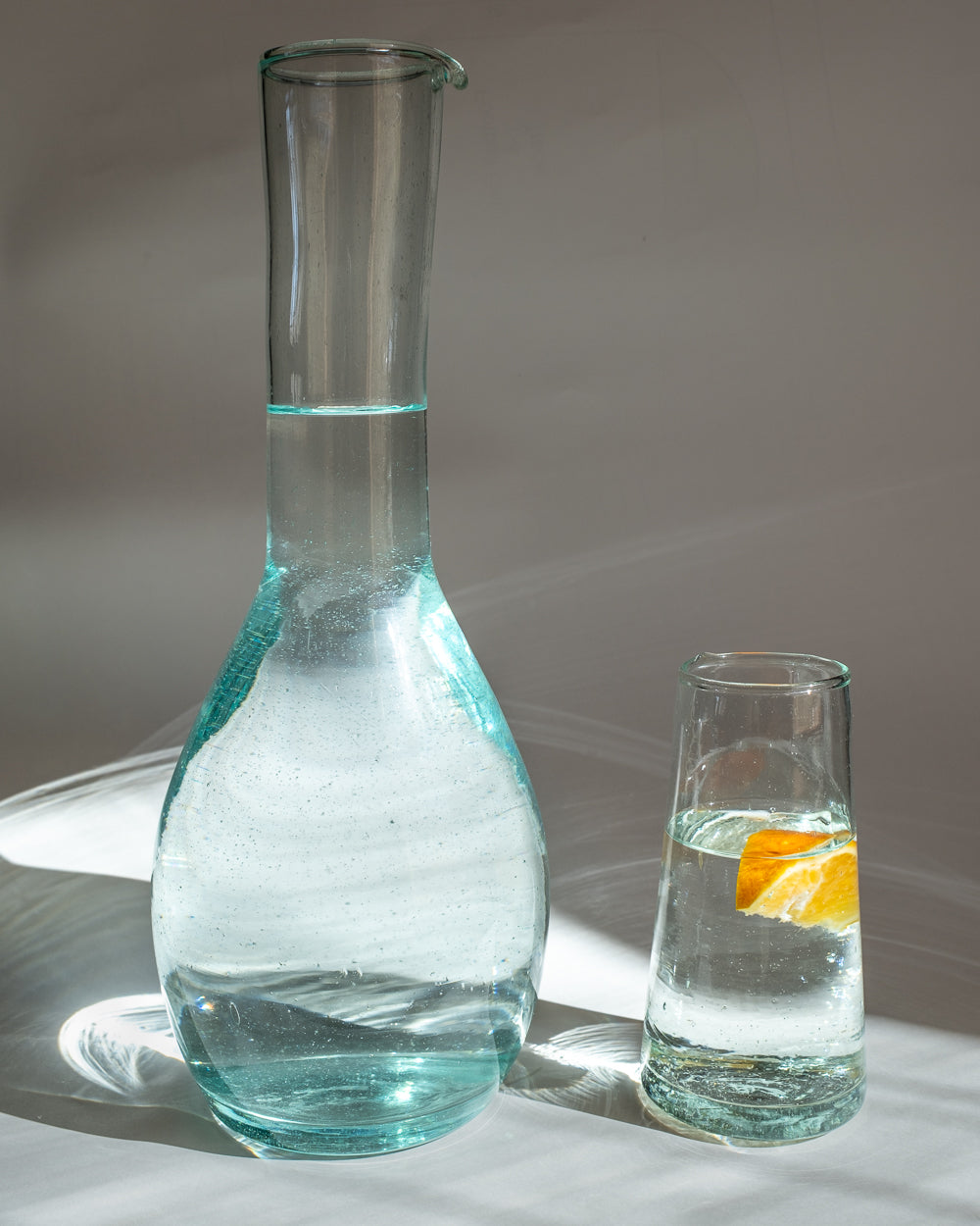 Divers Recycled Glass Tall Bottle Carafe