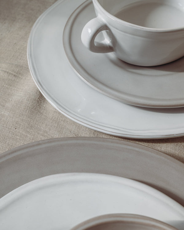 Large Oval Serving Bowl in Milk White